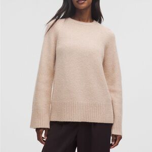 Lululemon Alpaca-Blend Crewneck Sweater size large in crepe